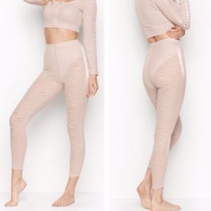 Victorias Secret Sheer Leopard Print Leggings